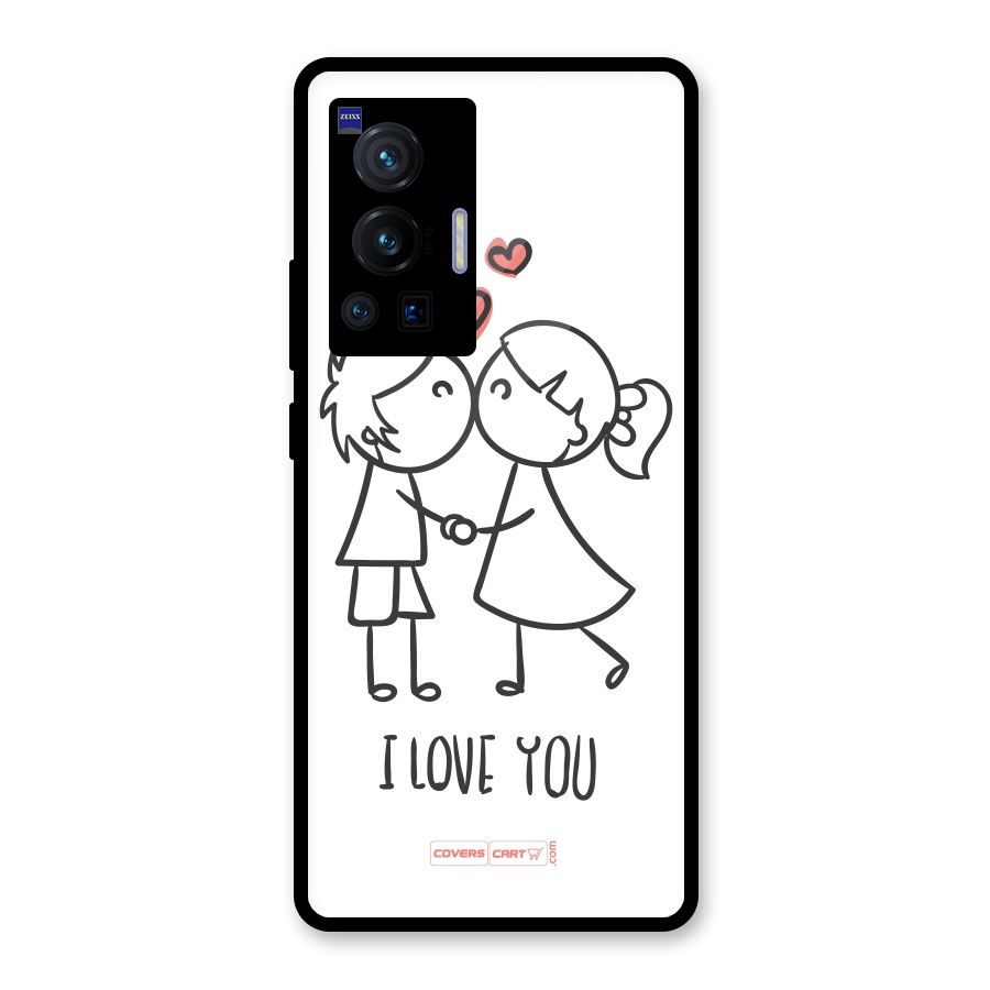 I Love You Glass Back Case for Vivo X70 Pro