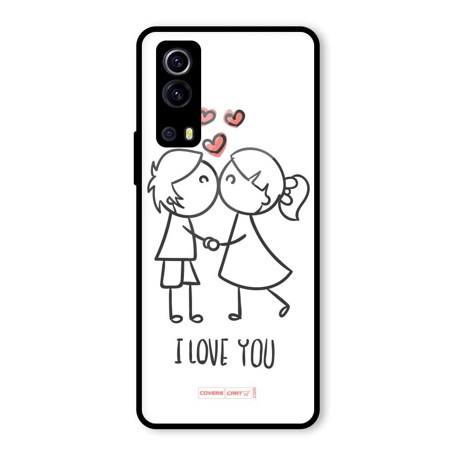 I Love You Glass Back Case for Vivo iQOO Z3