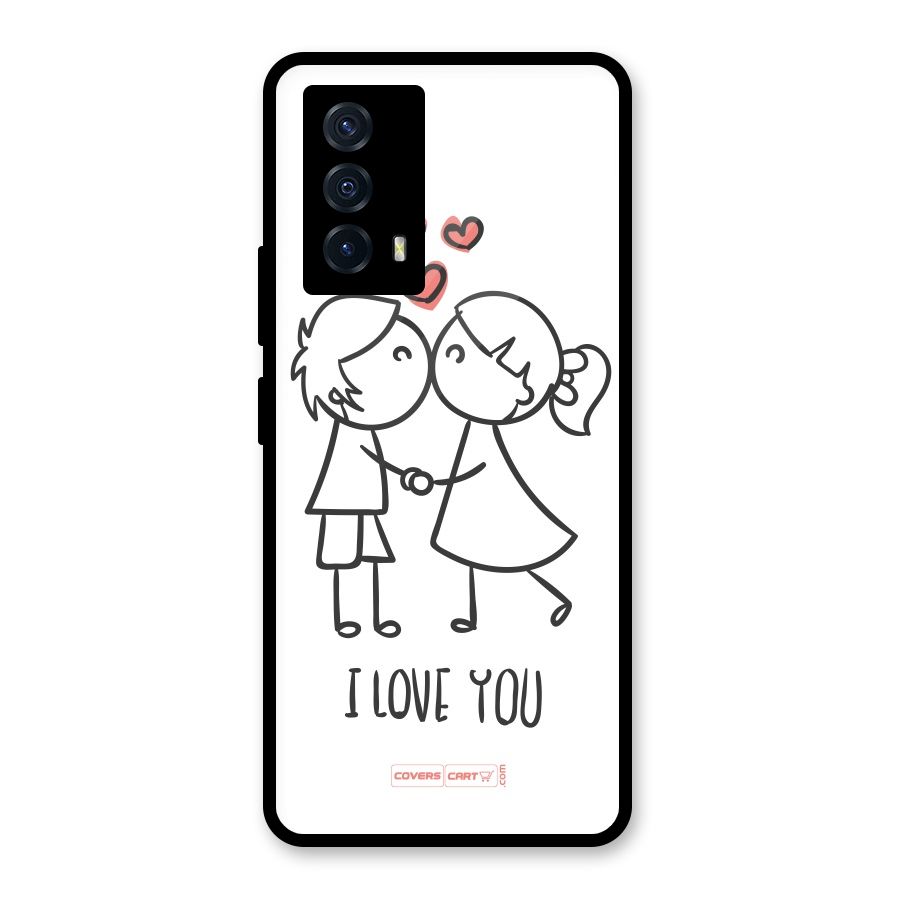I Love You Glass Back Case for Vivo iQOO Z5