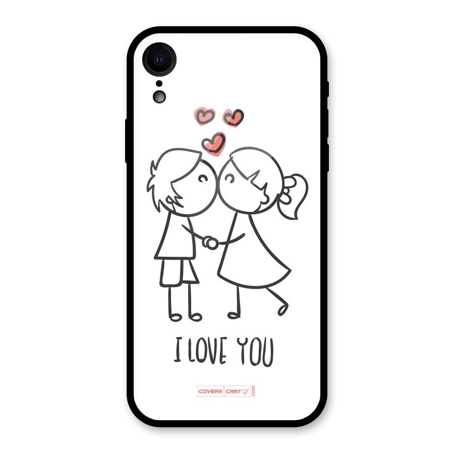 I Love You Glass Back Case for XR