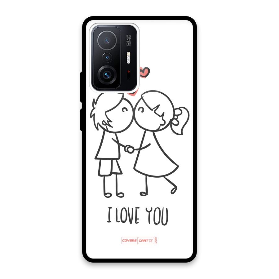 I Love You Glass Back Case for Xiaomi 11T Pro