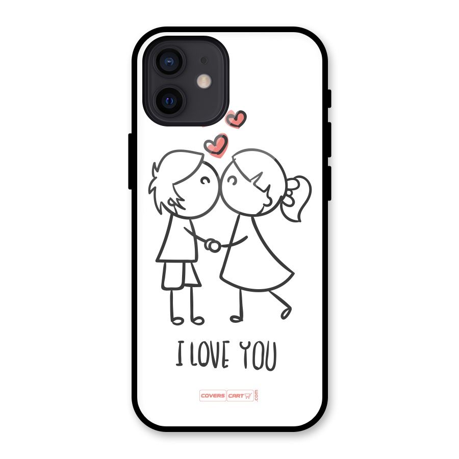 I Love You Glass Back Case for iPhone 12