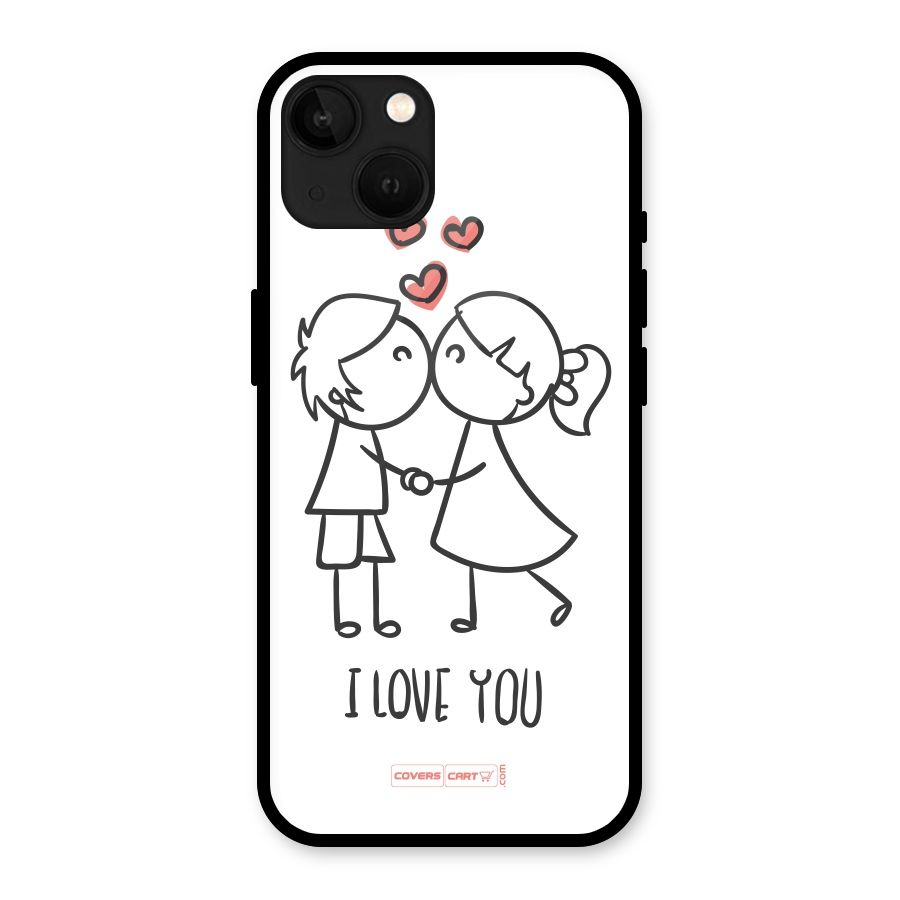 I Love You Glass Back Case for iPhone 13