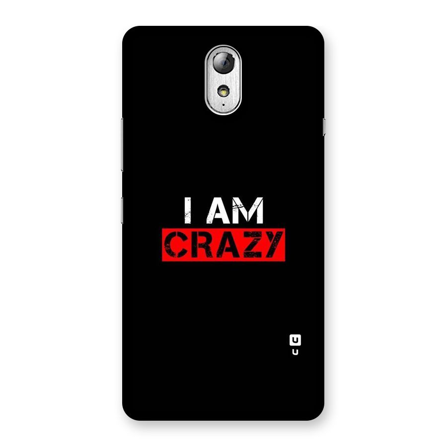 I am Crazy Back Case for Lenovo Vibe P1M