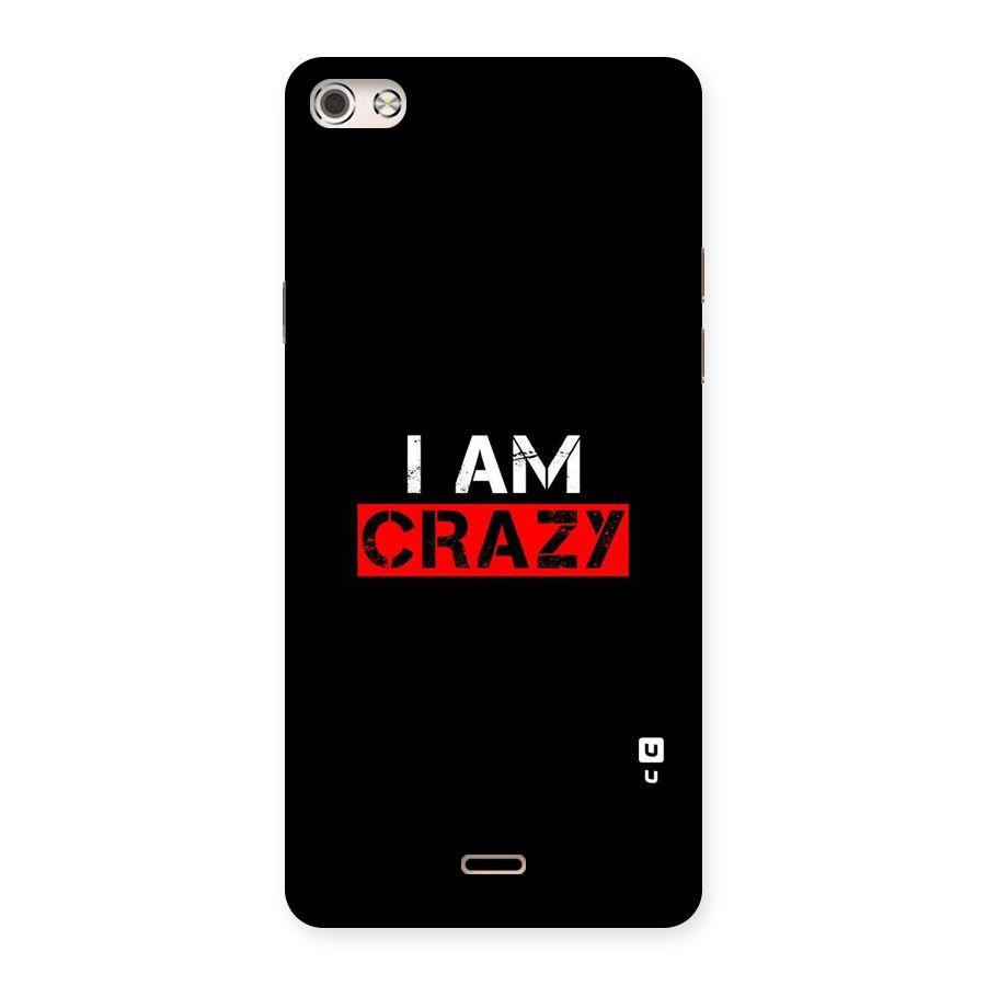 I am Crazy Back Case for Micromax Canvas Silver 5