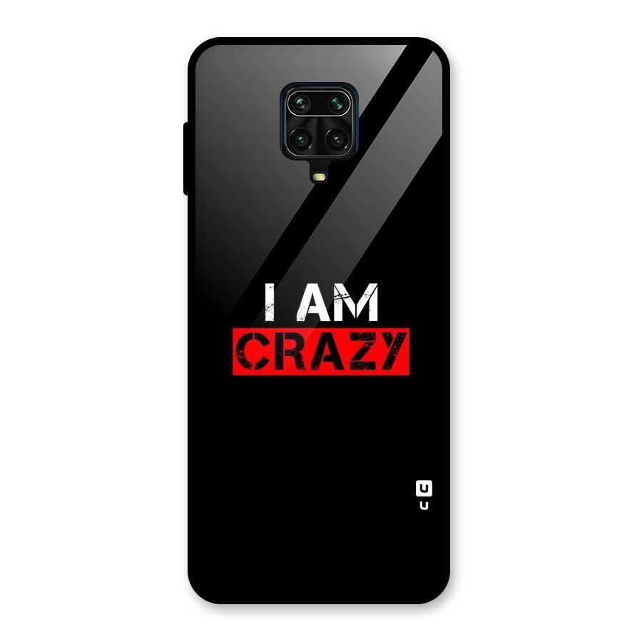 I am Crazy Glass Back Case for Poco M2 Pro