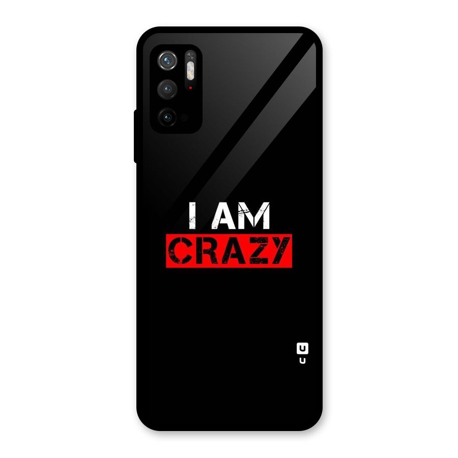 I am Crazy Glass Back Case for Poco M3 Pro 5G