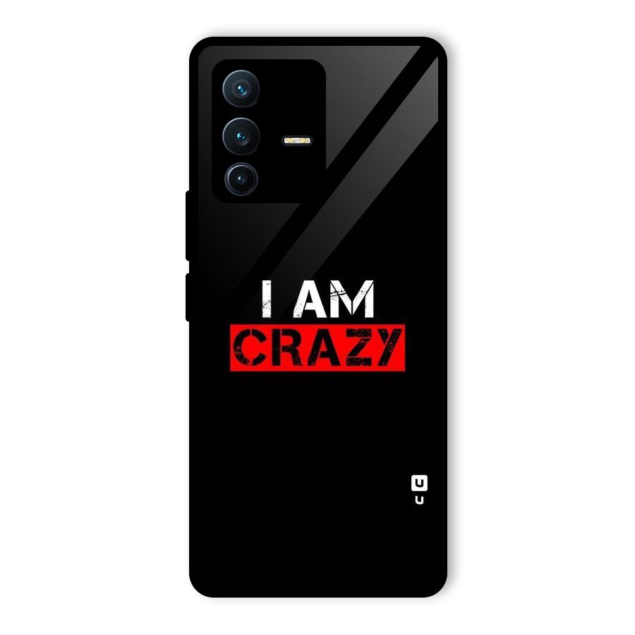 I am Crazy Glass Back Case for Vivo V23 Pro