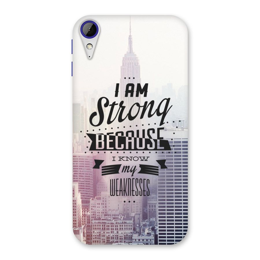 I am Strong Back Case for Desire 830