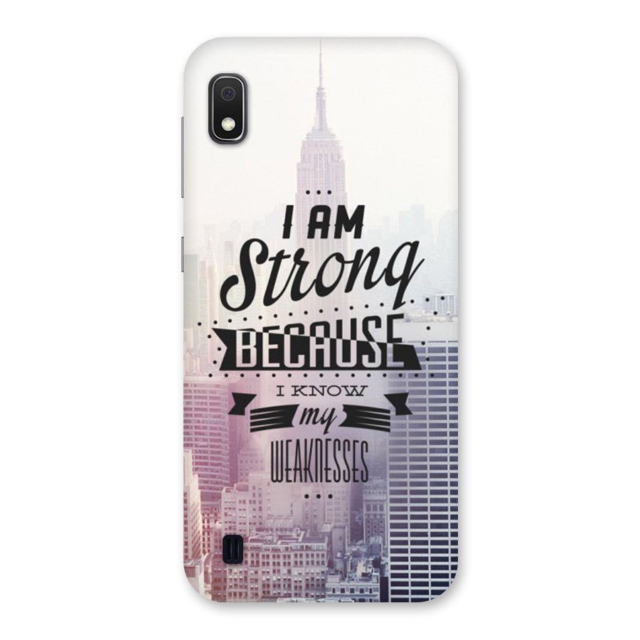 I am Strong Back Case for Galaxy A10