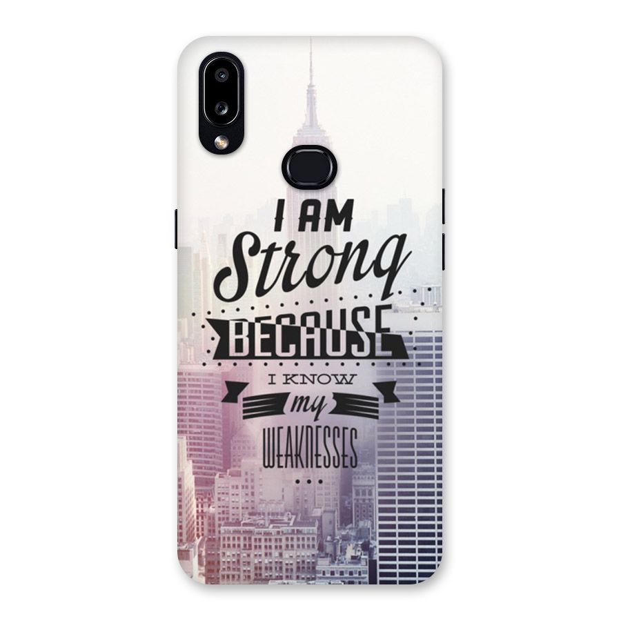 I am Strong Back Case for Galaxy A10s