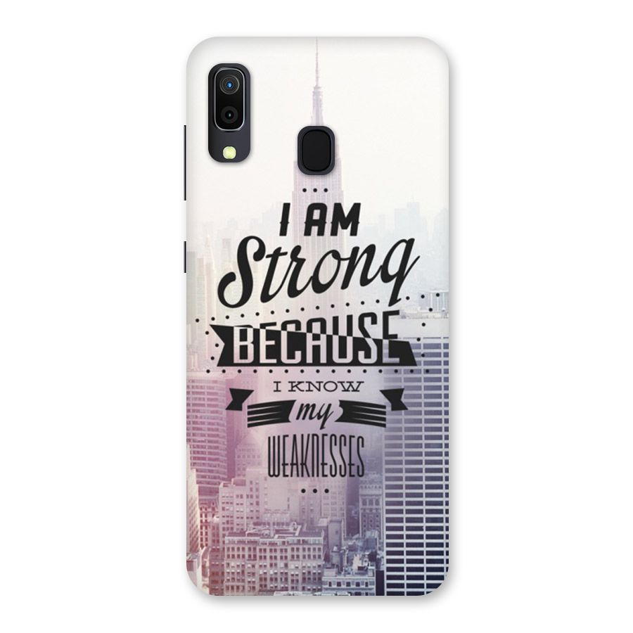 I am Strong Back Case for Galaxy A20