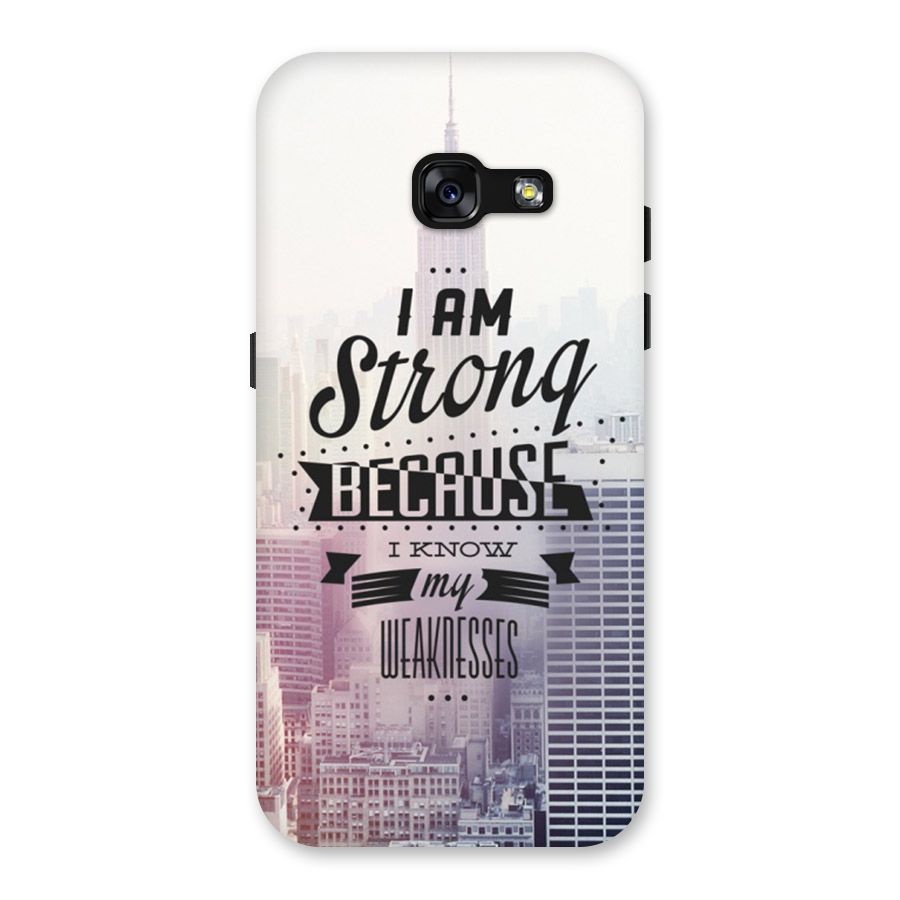 I am Strong Back Case for Galaxy A3 (2017)