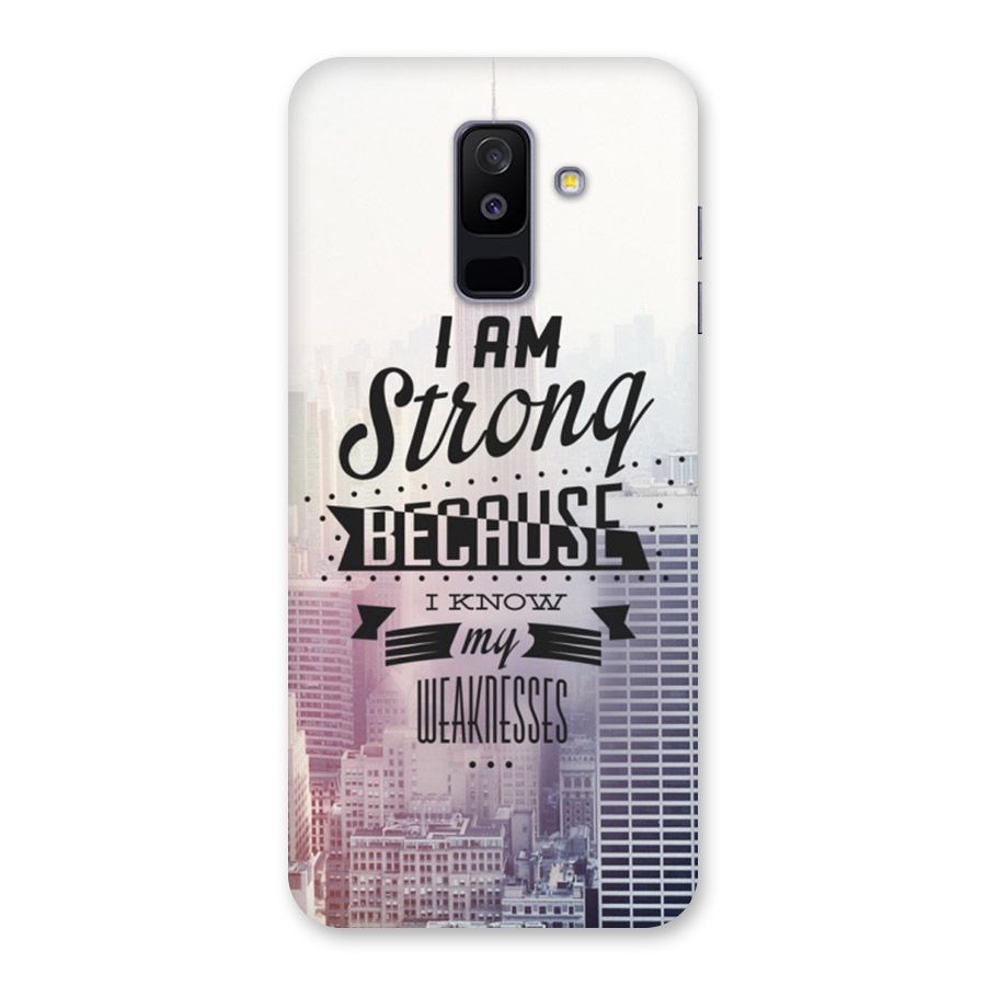 I am Strong Back Case for Galaxy A6 Plus