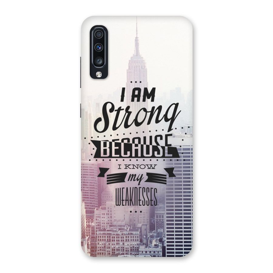 I am Strong Back Case for Galaxy A70