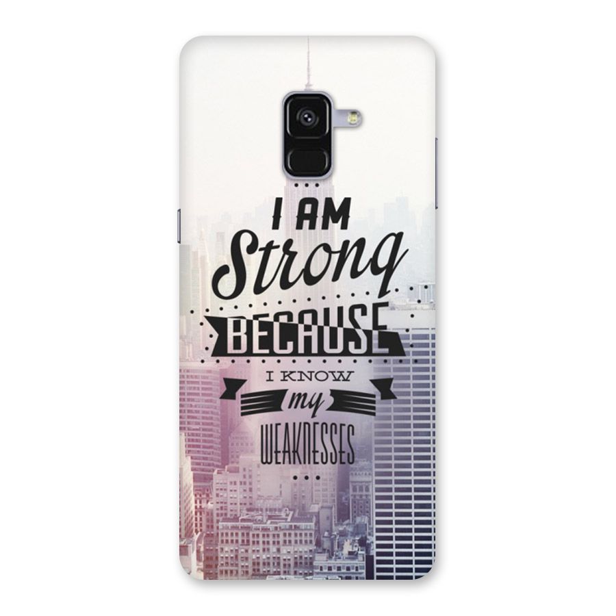 I am Strong Back Case for Galaxy A8 Plus