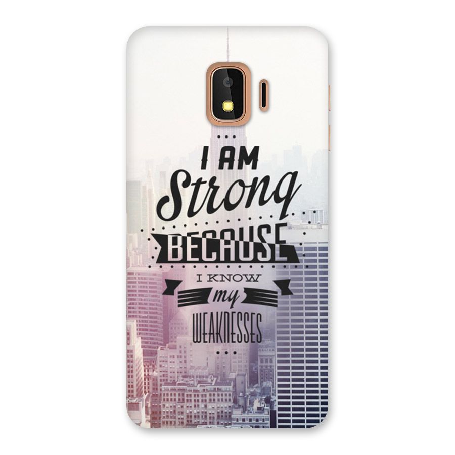 I am Strong Back Case for Galaxy J2 Core