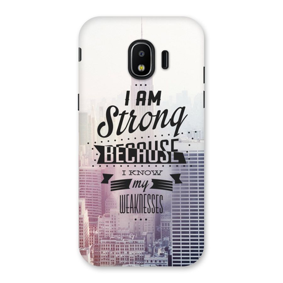 I am Strong Back Case for Galaxy J2 Pro 2018