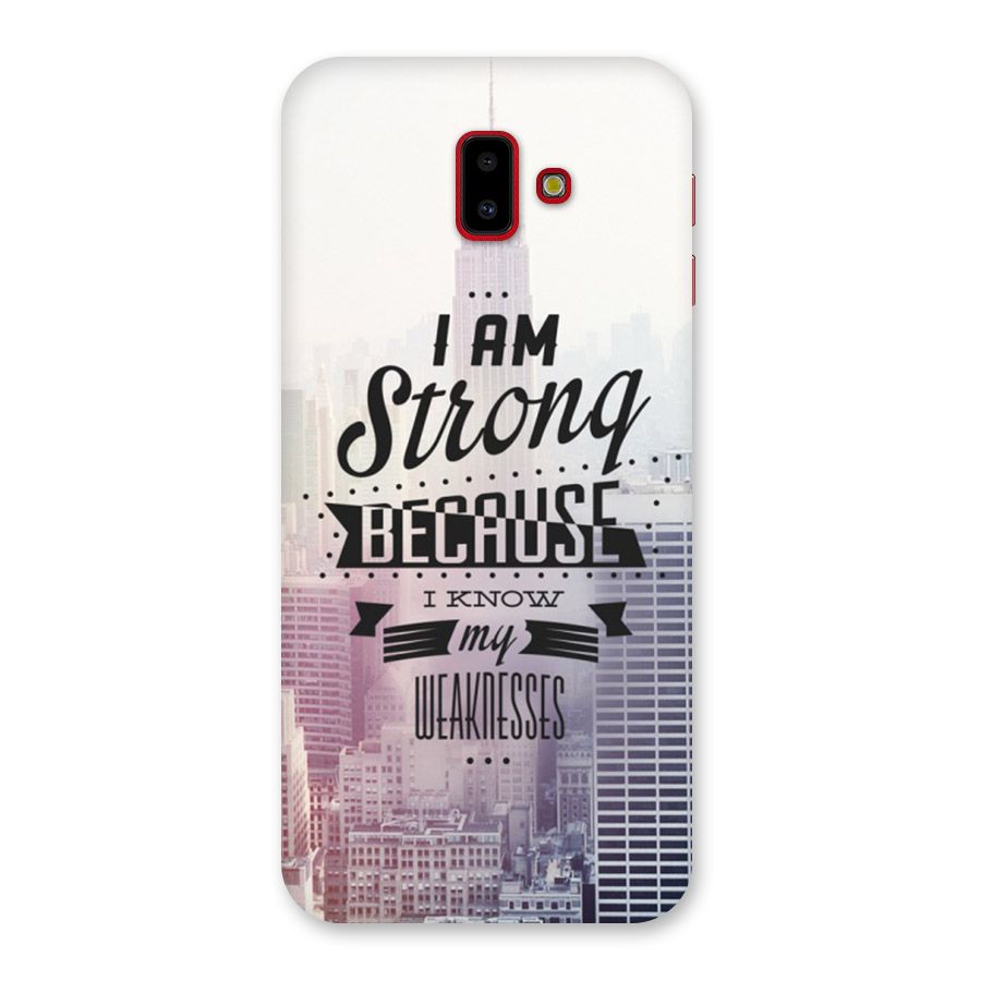 I am Strong Back Case for Galaxy J6 Plus