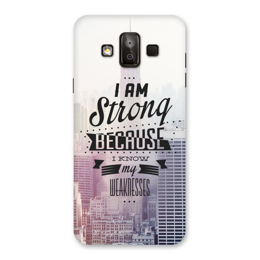 I am Strong Back Case for Galaxy J7 Duo