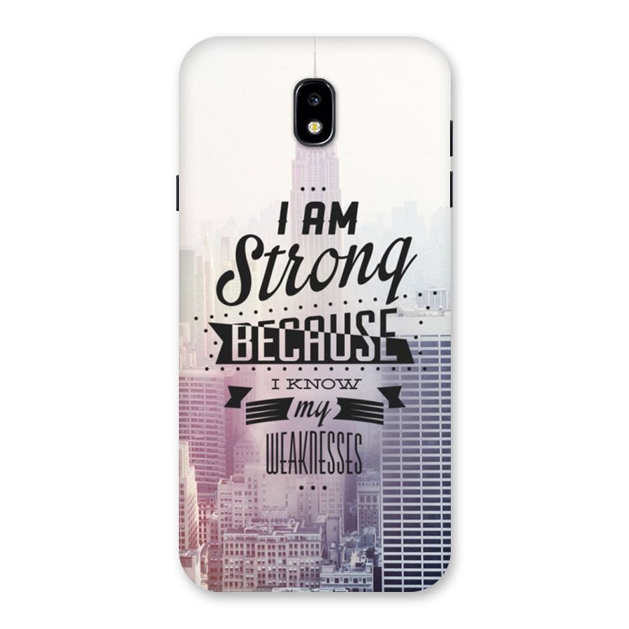 I am Strong Back Case for Galaxy J7 Pro