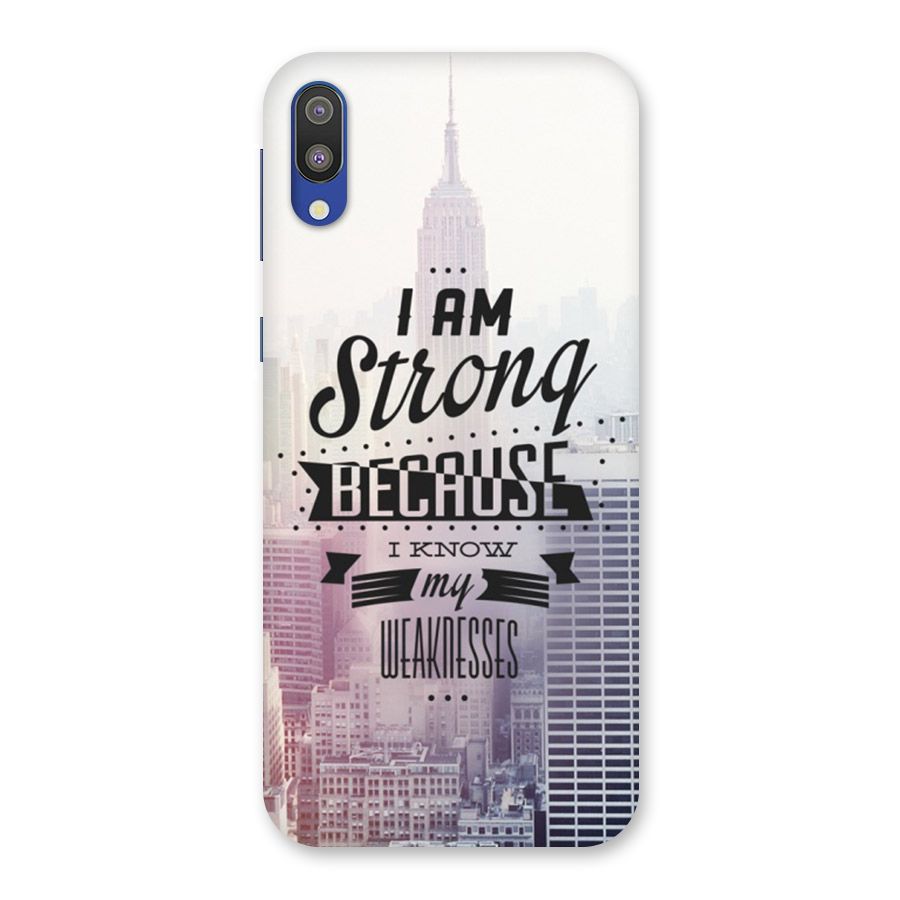 I am Strong Back Case for Galaxy M10