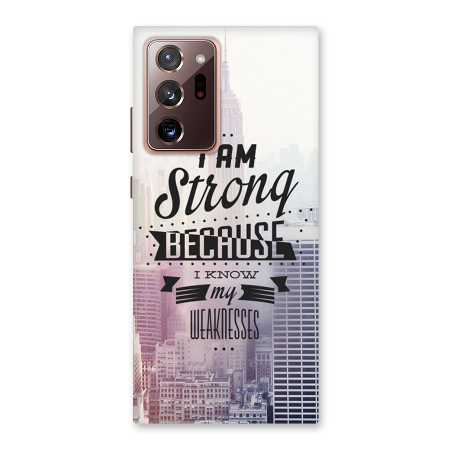 I am Strong Back Case for Galaxy Note 20 Ultra