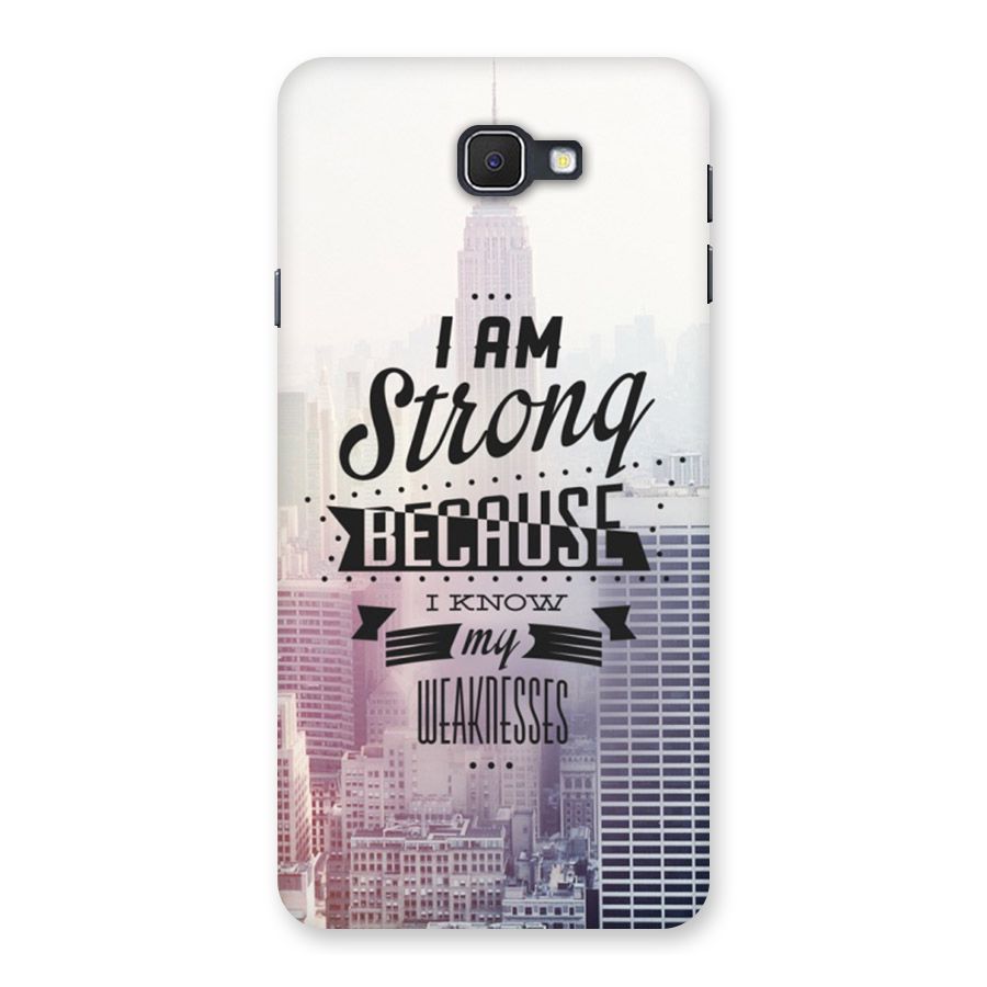 I am Strong Back Case for Galaxy On7 2016