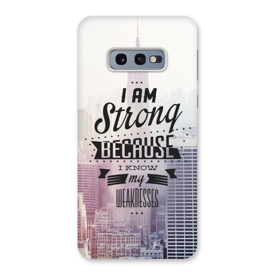 I am Strong Back Case for Galaxy S10e