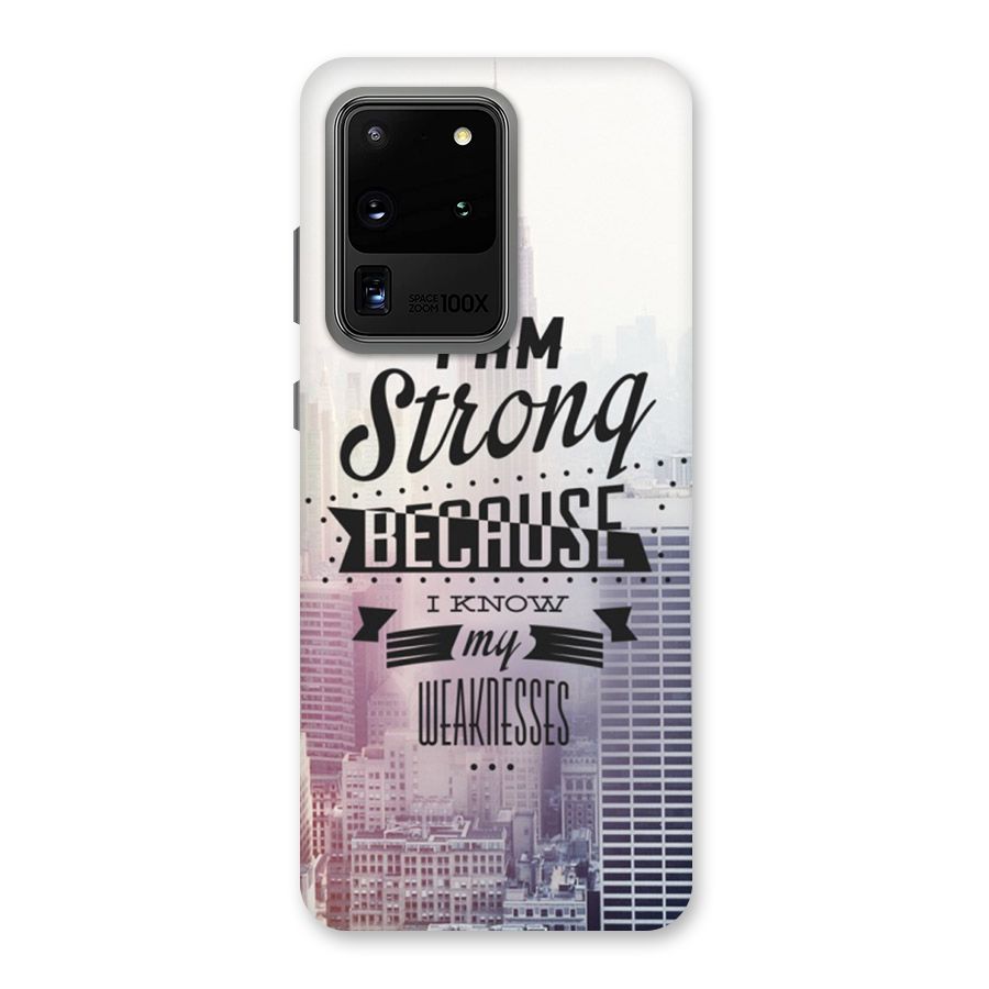 I am Strong Back Case for Galaxy S20 Ultra
