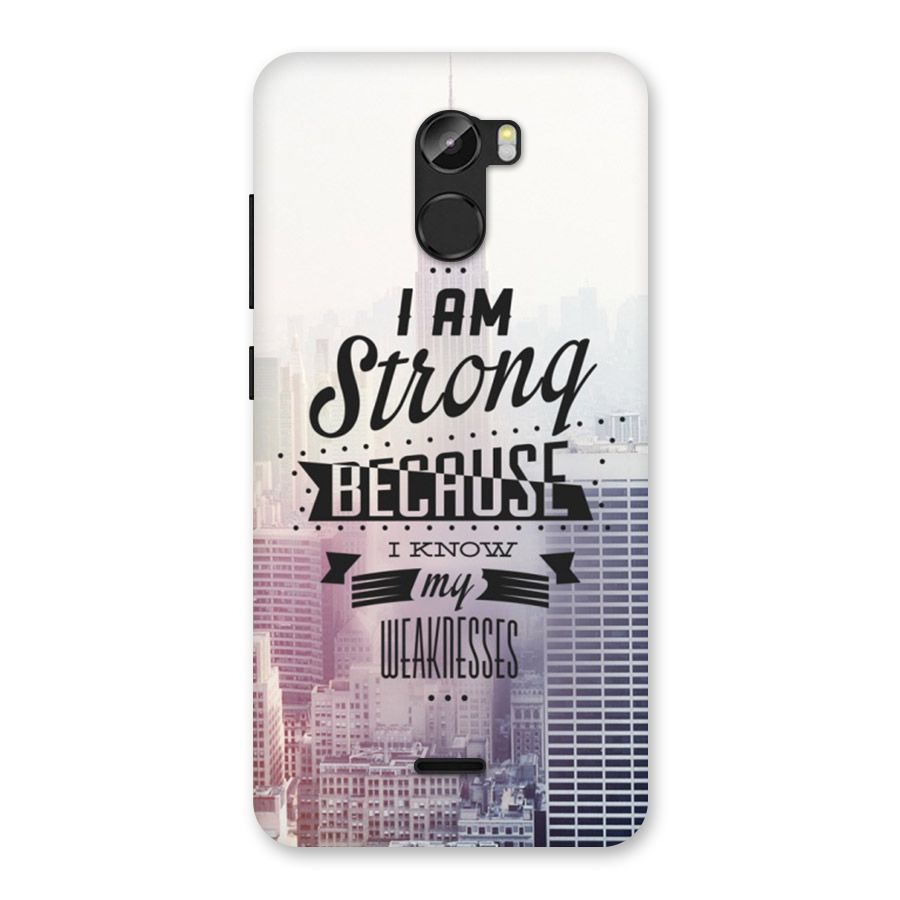 I am Strong Back Case for Gionee X1