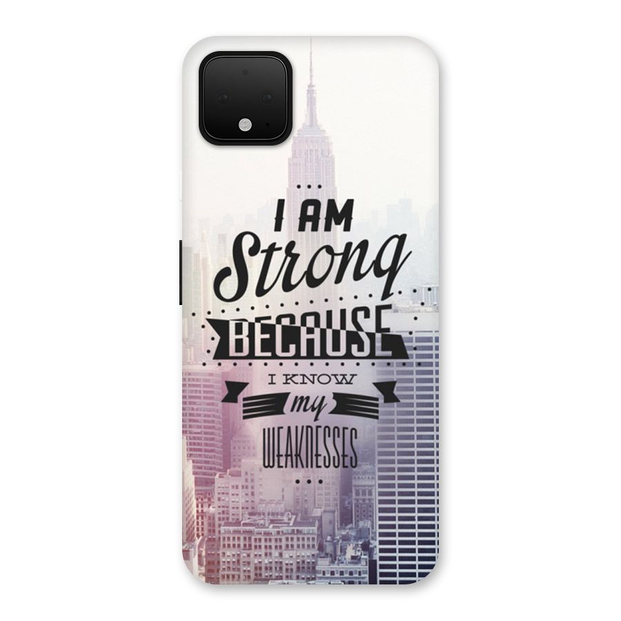 I am Strong Back Case for Google Pixel 4 XL