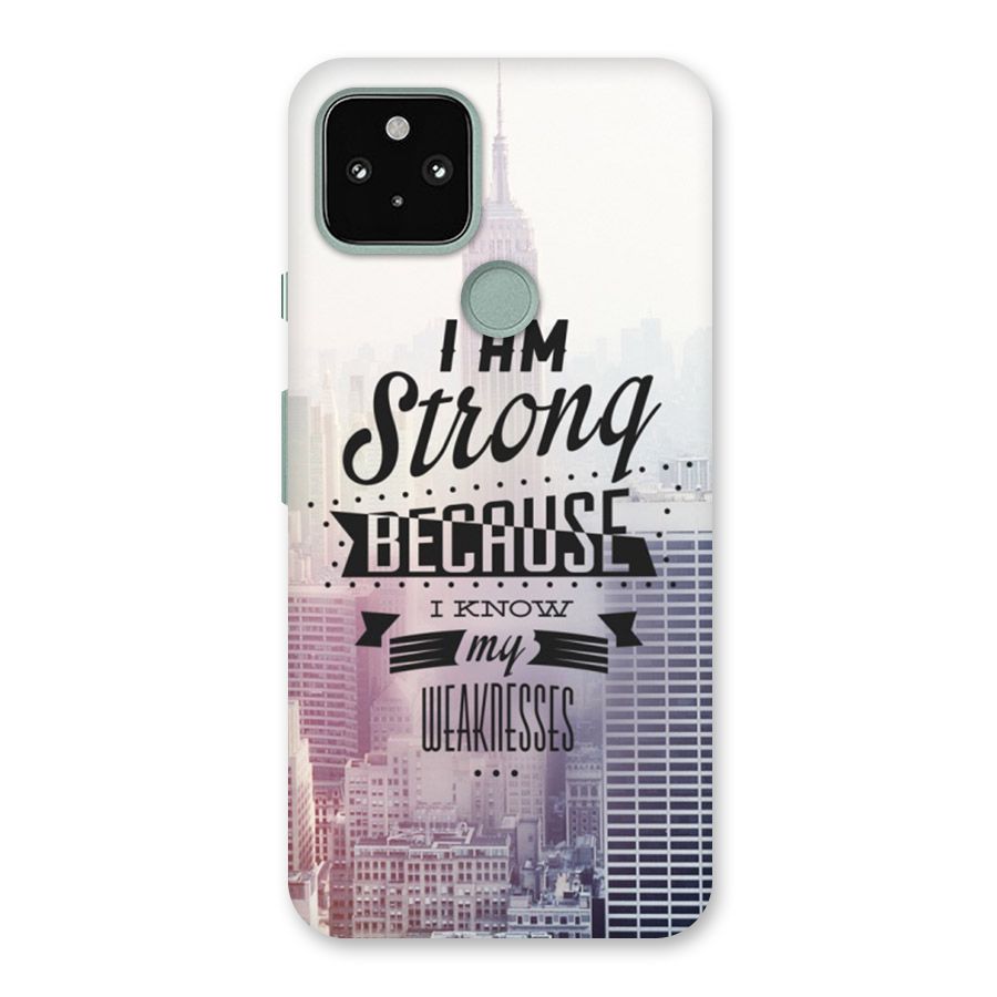 I am Strong Back Case for Google Pixel 5