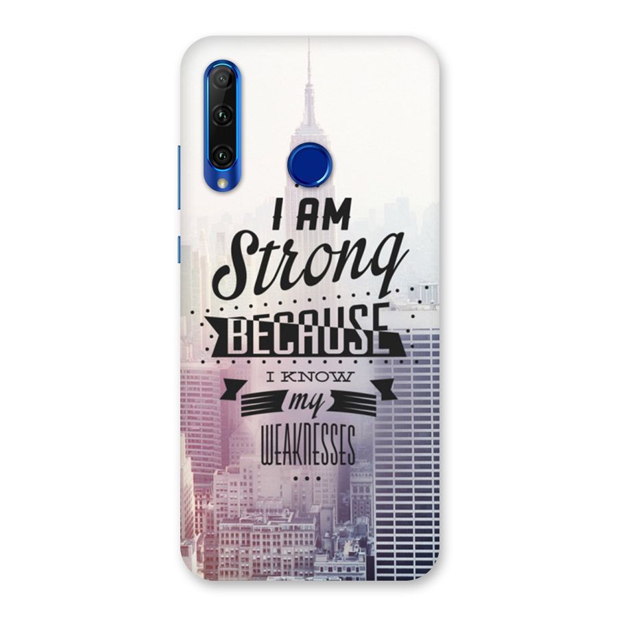 I am Strong Back Case for Honor 20i