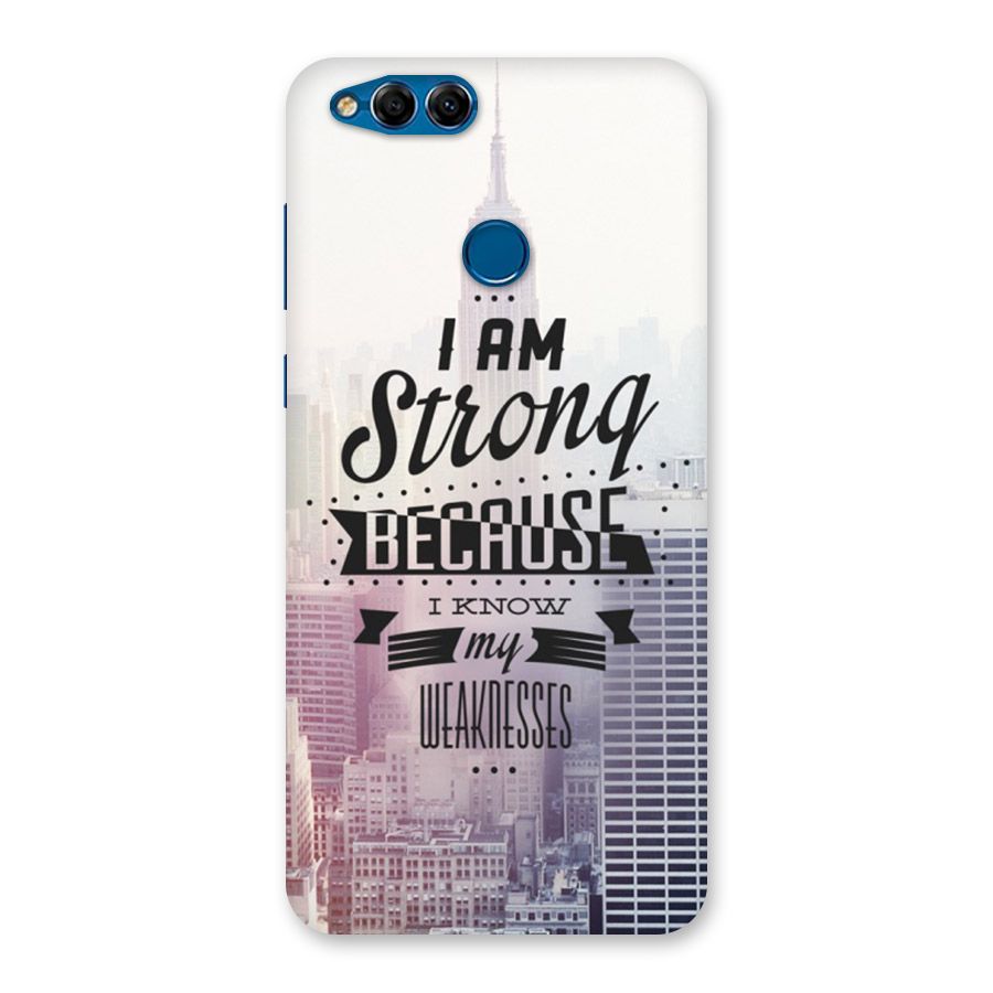 I am Strong Back Case for Honor 7X