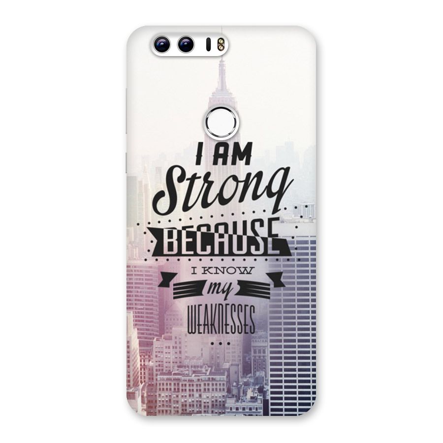 I am Strong Back Case for Honor 8