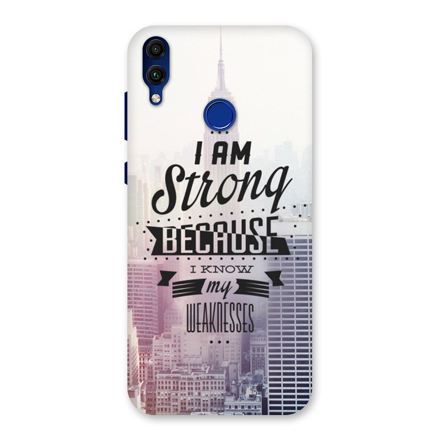 I am Strong Back Case for Honor 8C