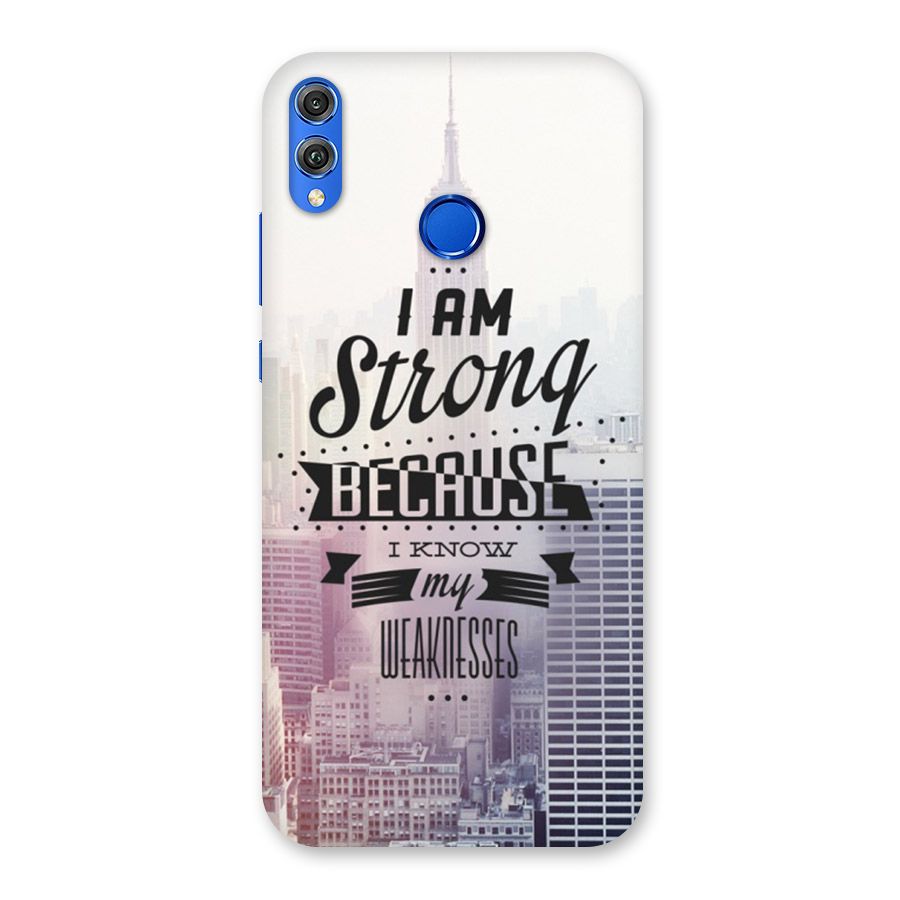 I am Strong Back Case for Honor 8X