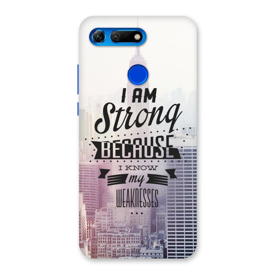 I am Strong Back Case for Honor View 20