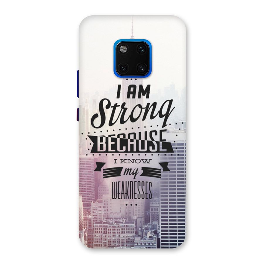 I am Strong Back Case for Huawei Mate 20 Pro