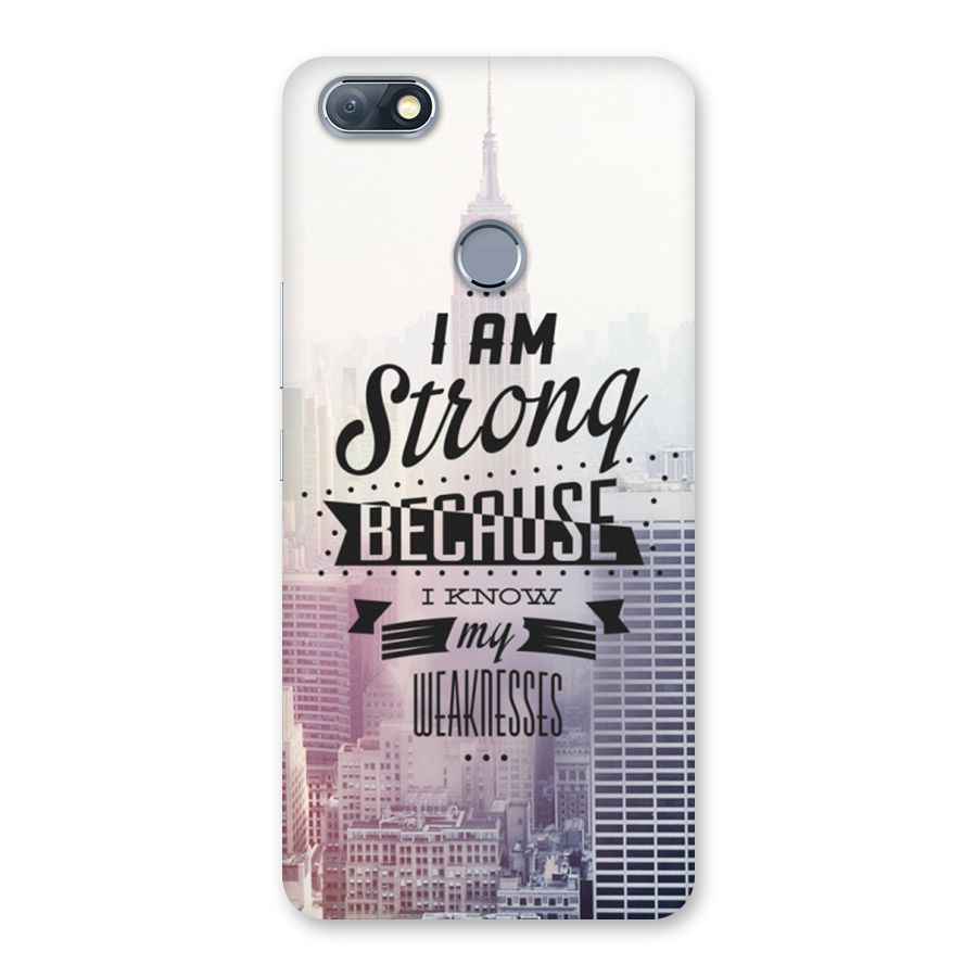 I am Strong Back Case for Infinix Note 5