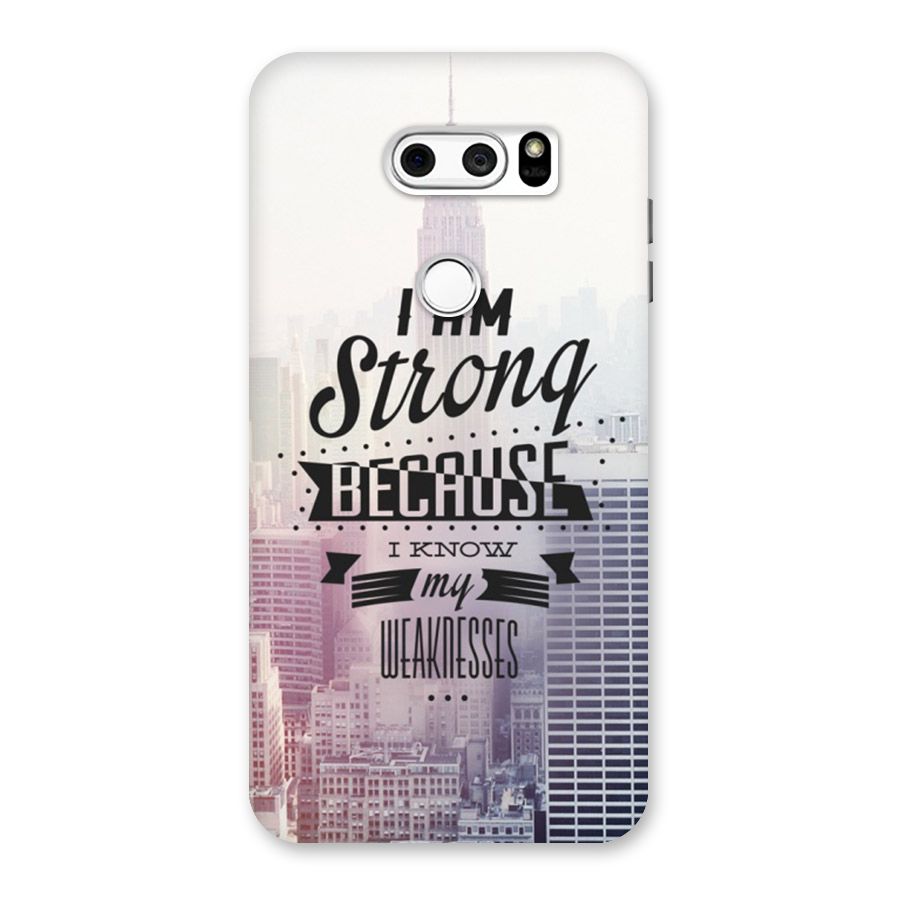 I am Strong Back Case for LG V30