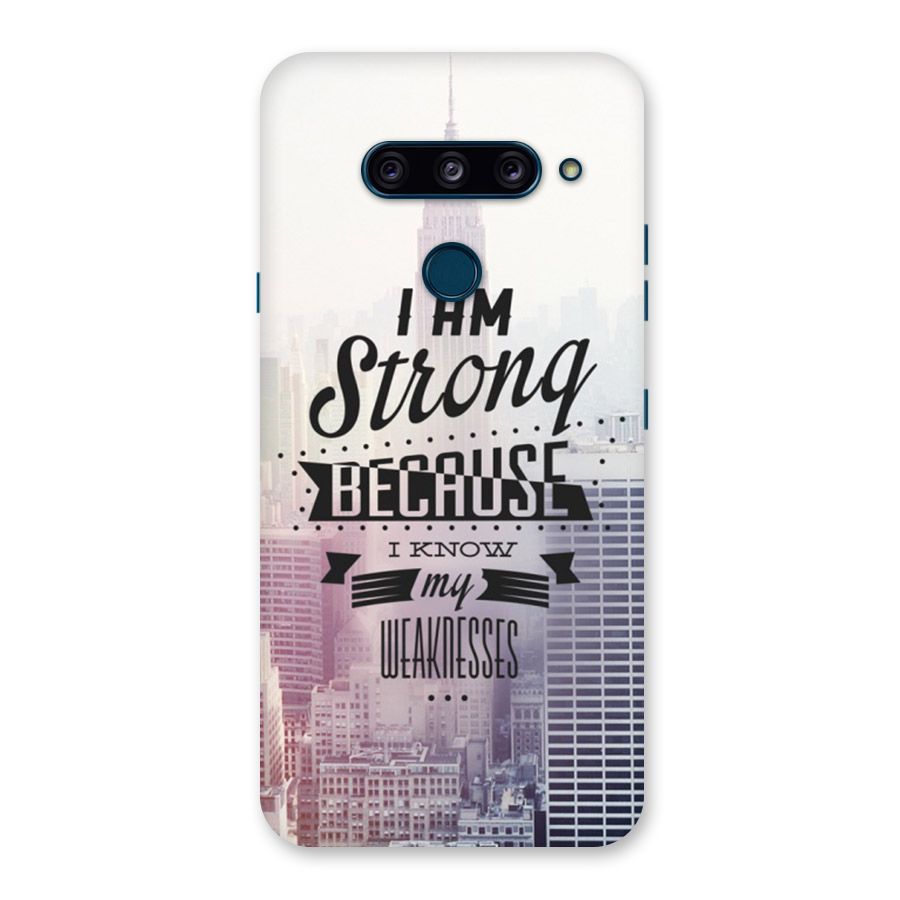 I am Strong Back Case for LG  V40 ThinQ