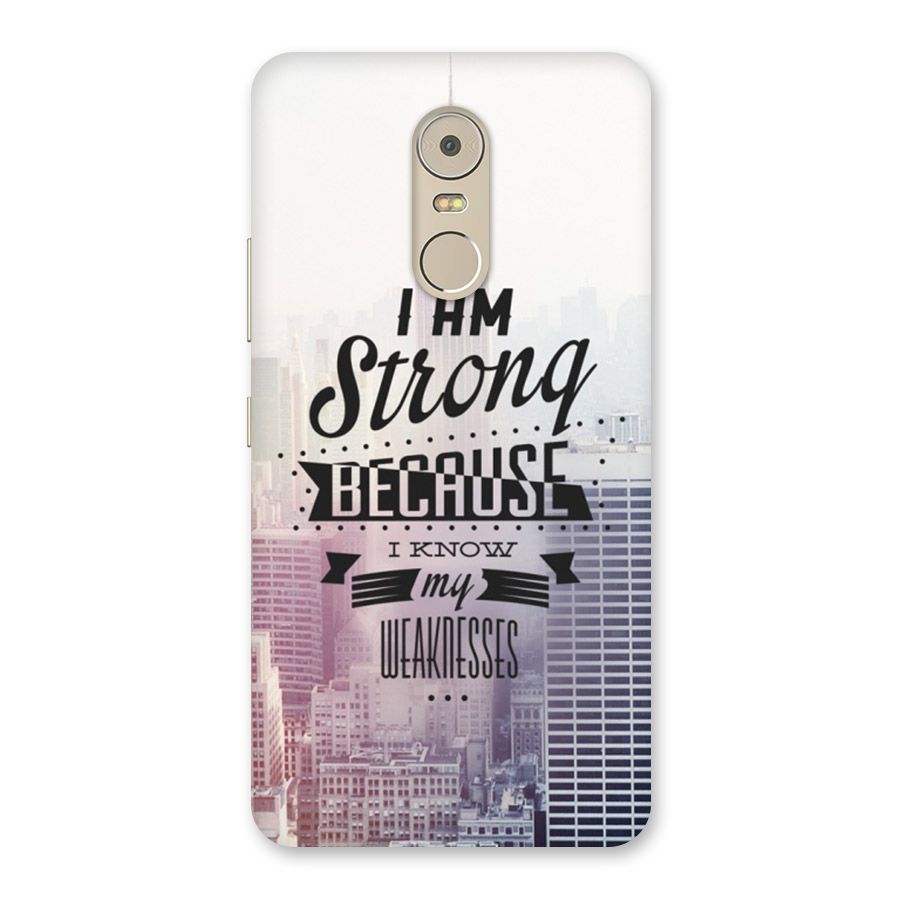 I am Strong Back Case for Lenovo K6 Note