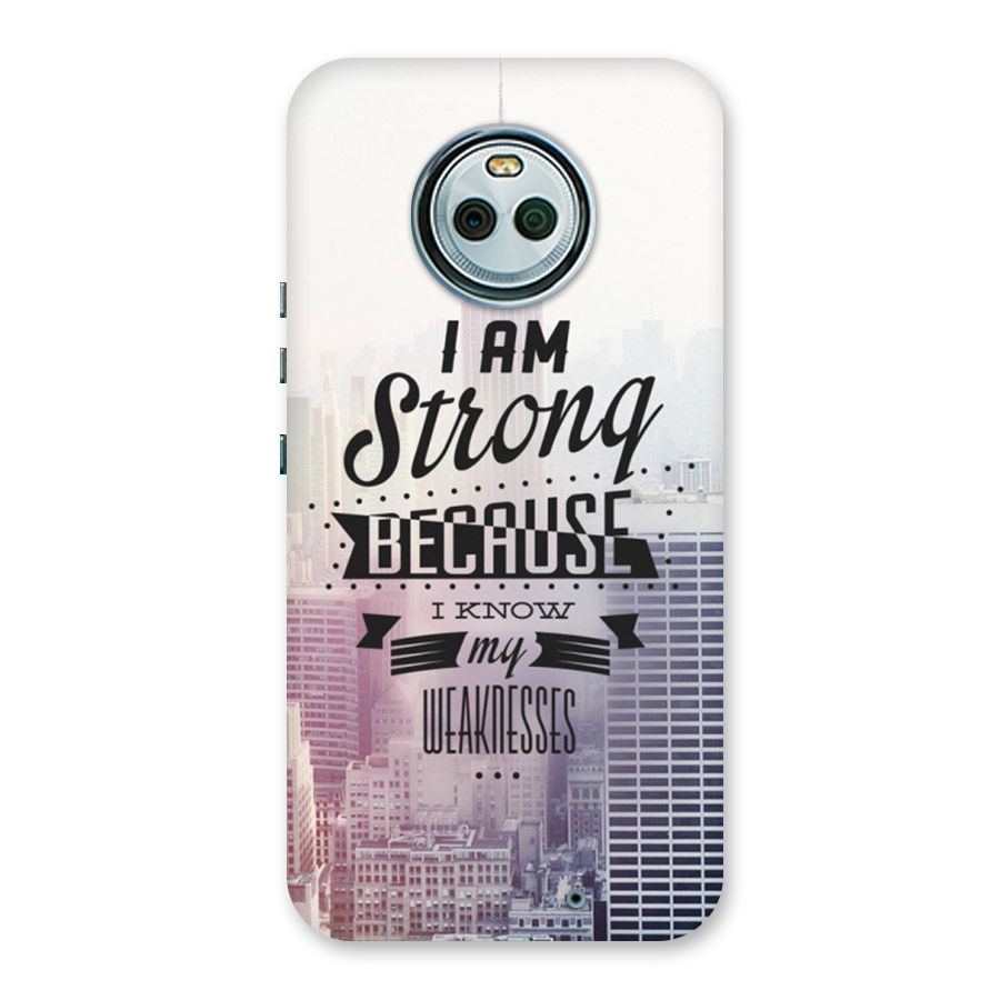I am Strong Back Case for Moto X4