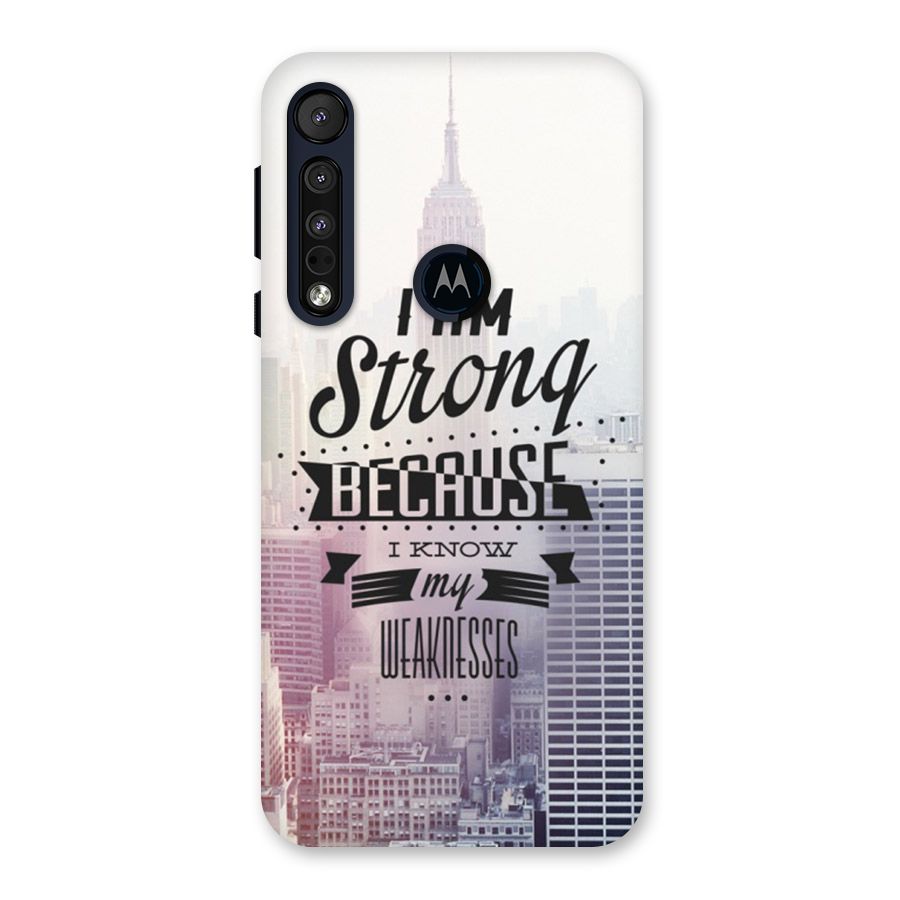 I am Strong Back Case for Motorola One Macro