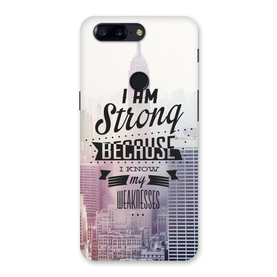 I am Strong Back Case for OnePlus 5T