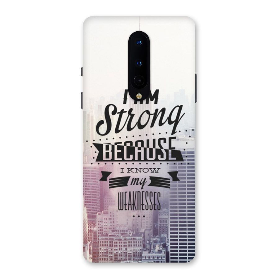 I am Strong Back Case for OnePlus 8