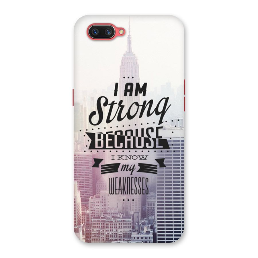 I am Strong Back Case for Oppo A3s