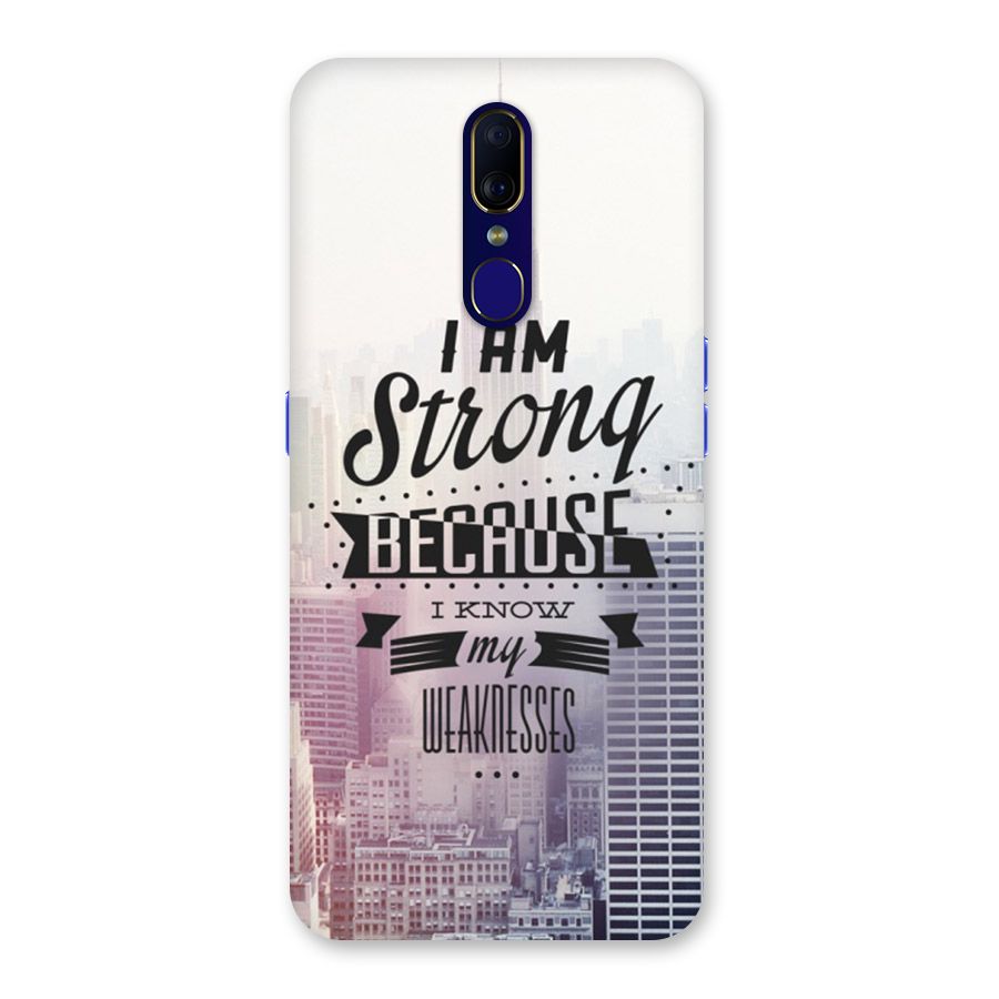 I am Strong Back Case for Oppo A9